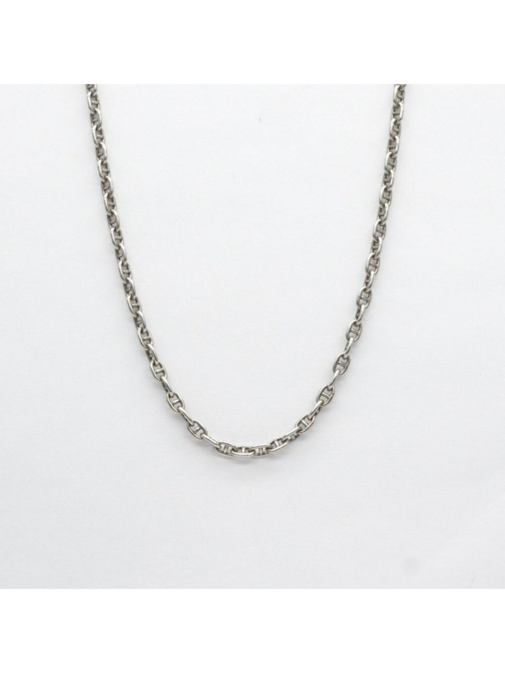 Hermes Mini Chaine D'ancre Sellier Pendant Choker 925 Sterling Silver